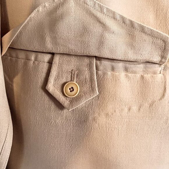 Vintage Ralph Lauren Blue Label Silk Long Sleeve Shirt Jacket - Picture 4 of 8